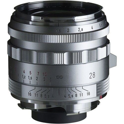[BA381C] Voigtländer Nokton 28mm F1.5 Vintage Line II VM Leica M Mount (Gümüş)