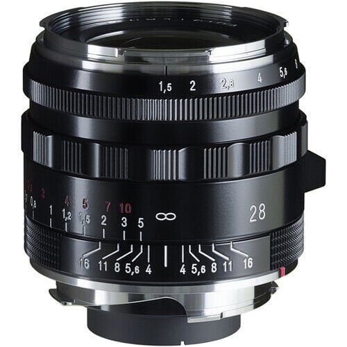 [BA381D] Voigtlander Nokton 28mm F1.5 Vintage Aspherical Type II Leica M Mount Lens (Siyah)