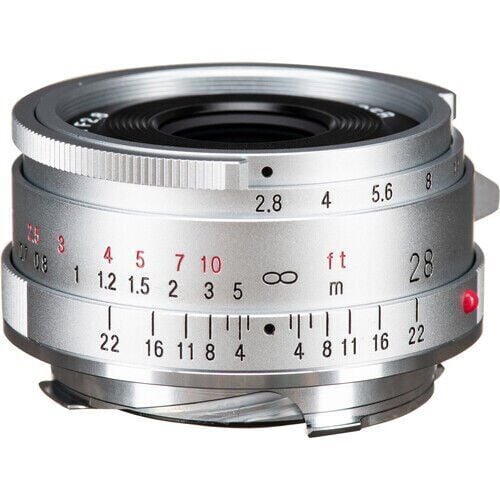 [BA379F] Voigtländer Color-Skopar 28mm F2.8 Aspherical Type II Leica M Mount Lens (Gümüş)