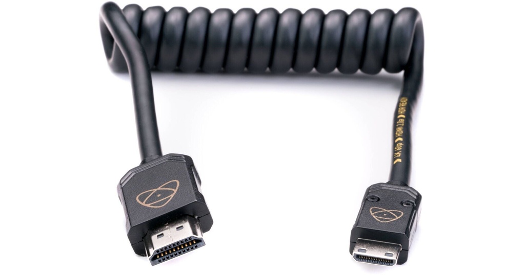 [ATOM4K60C3] Atomos ATOM4K60C3 – AtomFLEX HDMI (Type-A) Erkek – Mini-HDMI (Type-C) Erkek Sarmal Kablo (30–60 cm)
