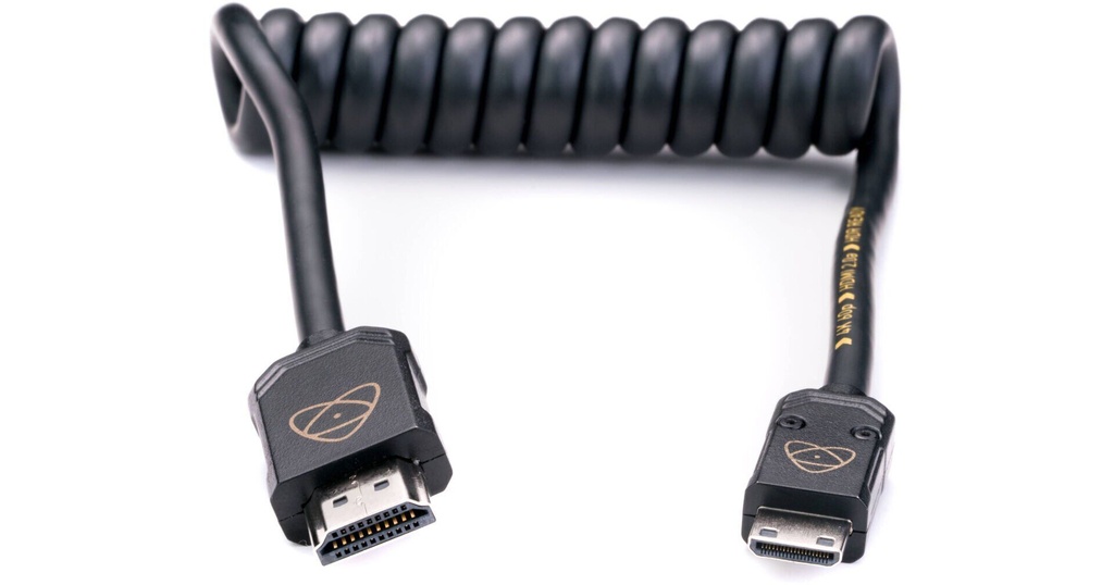 [ATOM4K60C4] Atomos ATOM4K60C4 – AtomFLEX HDMI (Type-A) Erkek – Mini-HDMI (Type-C) Erkek Sarmal Kablo (40–80 cm)