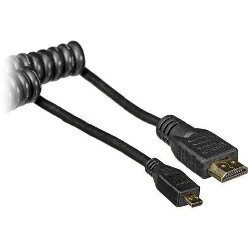 [ATOMCAB014(Kopya-8TK)] Atomos ATOMCAB015 – Sarmal Micro HDMI (Type-D) – HDMI (Type-A) Kablo (30–45 cm)