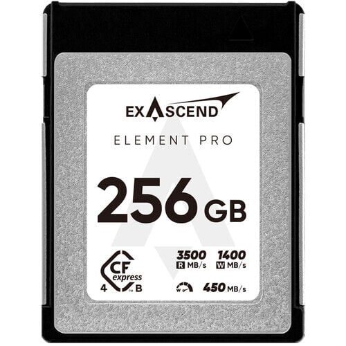 [EXPC4SB256GB] Exascend 256GB Element Pro CFexpress 4.0 Type B Hafıza Kartı 3500 Mb/S Okuma  - 1400 Mb/s Yazma Hızı