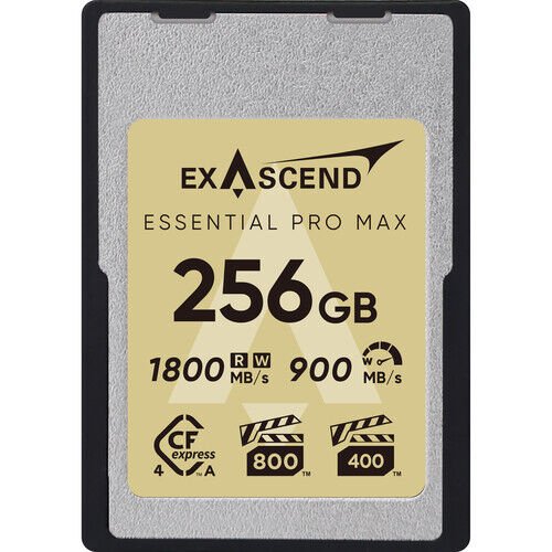 [EXPC5EA256GB] Exascend 256GB Essential Pro Max CFexpress 4.0 Type A Hafıza kartı / 1800 MB/S Okuma Yazma VPG800