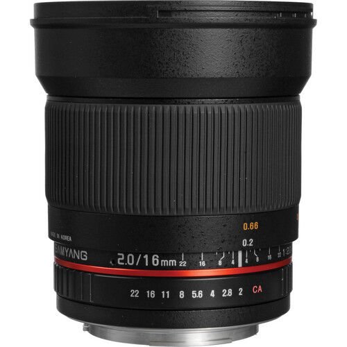 [SY16M-A] Samyang 16mm F2.0 APS-C ED AS UMC CS Lens (Sony A)
