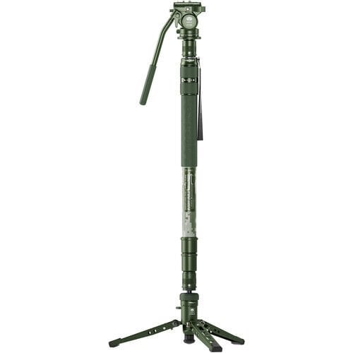 [CVM-145P+CT5X] Sirui CVM-145P+CT5X 3 Kademeli Carbon Fiber Monopod Kit (Kobalt Yeşil)