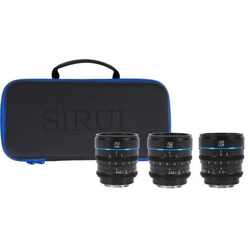 [MS-3SXB] Sirui Night Walker T1.2 S35 Fujifilm X Mount Cine Prime 3'lü Lens Kit