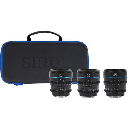 [MS-3SEB] Sirui Night Walker T1.2 S35 Sony E Mount Cine Prime 3'lü Lens Kit