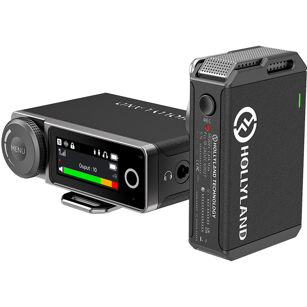 [LARK MAX SOLO (BLACK)] Hollyland LARK MAX Solo Wireless Microphone System