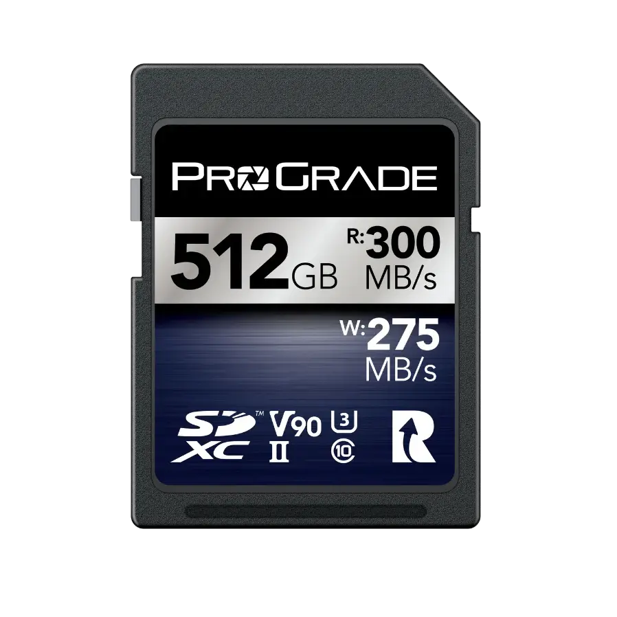 [PGSD512GBIK2NA] ProGrade Digital 512GB SDXC UHS-II V90 Iridium SD Hafıza Kartı