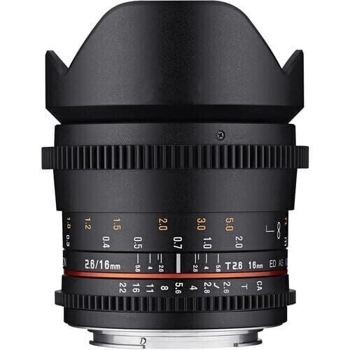 [SY16M-X] Samyang 16mm T2.6 ED AS UMC Full Frame Fujifilm X Mount Cine Lens