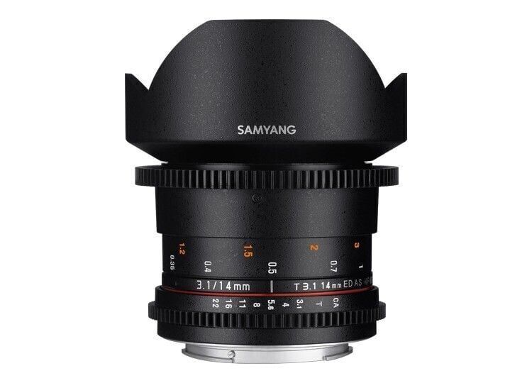 [SYDS14M-MFT] Samyang 14mm T3.1 ED AS IF UMC II MFT Mount Cine Lens