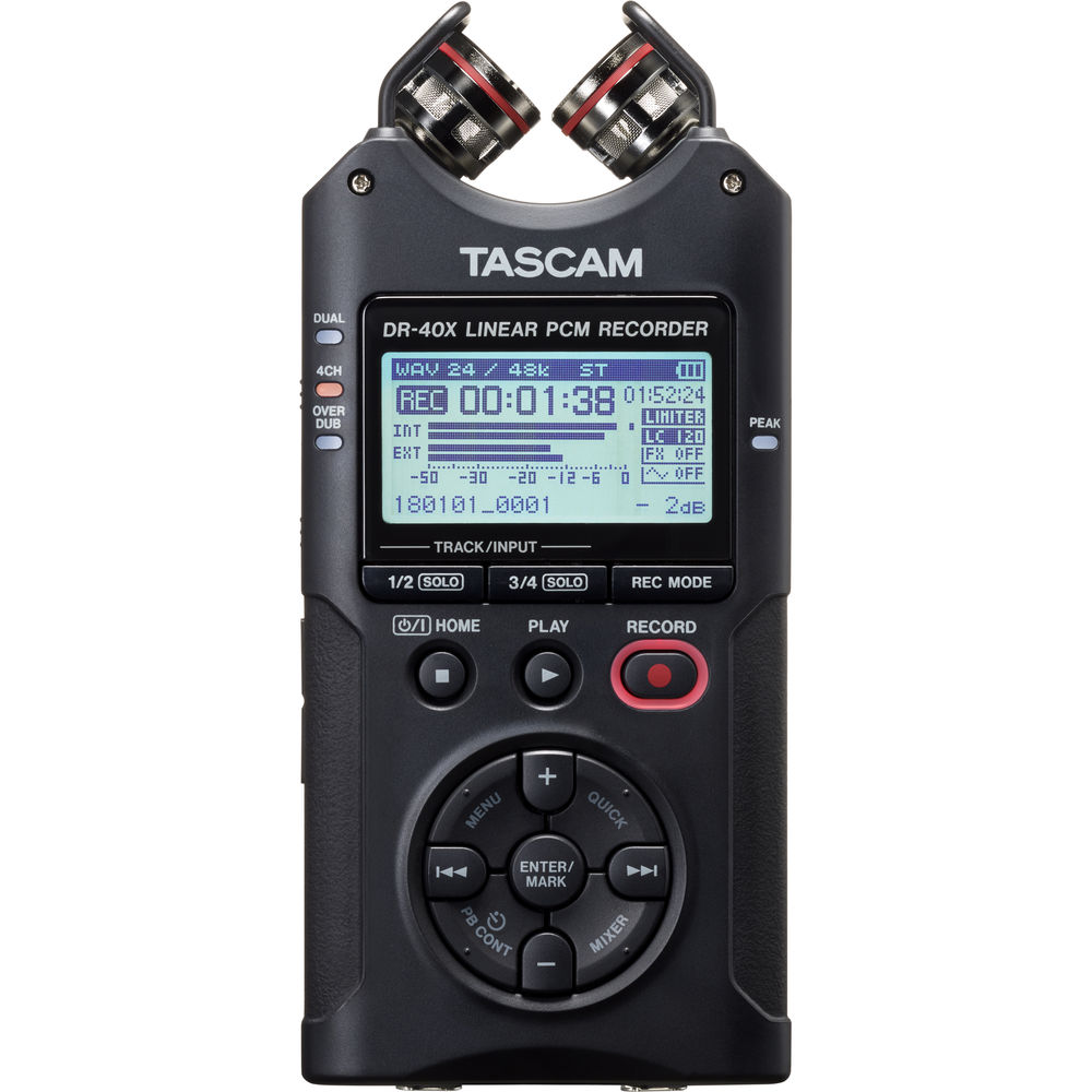 [DR-40X] Tascam DR-40X 4 Kanal Taşınabilir Ses Kayıt Cihazı & USB Ses Kartı