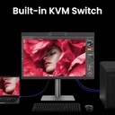 BenQ PD2770U 27 inç 4K Renk Yönetimi Monitörü, Donanım Kalibrasyonu,% 99 Abobe RGB/DCI-P3,% 100 Rec.709, 96W USB-C, Papatya Zinciri, KVM, Yüksekliği Ayarlanabilir, Grafik ve Video Düzenleme Stüdyosu